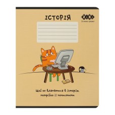 Зошит ZiBi предметний CUTE CAT, 36 аркушів, клітинка, історія (ZB.1731-11)