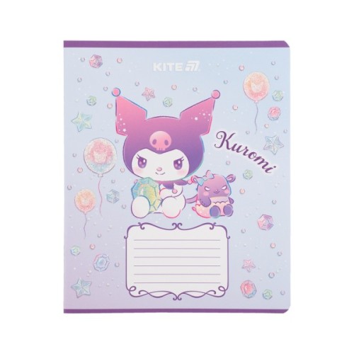 Зошит Kite Kuromi, 12 аркушів, клітинка (HK25-232-3)