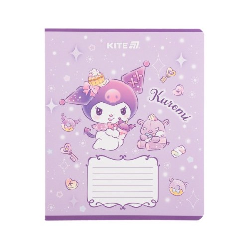 Зошит Kite Kuromi, 12 аркушів, клітинка (HK25-232-3)