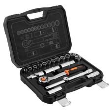 Набір торцевих головок Neo Tools 20шт, 1/2", тріскачка 90 зубців, CrV, кейс (10-032N)