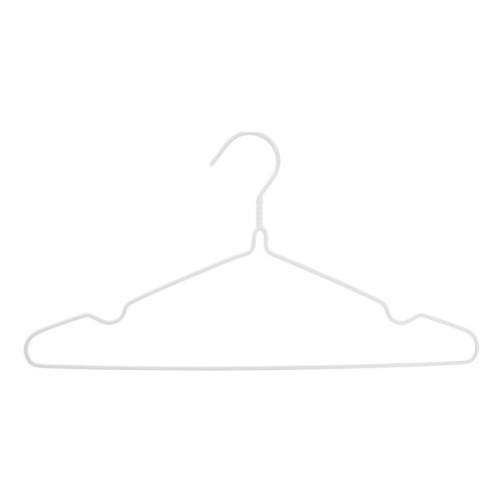 Плічка Idea Home Металеві в силіконі Білі 39.4 х 21 х 0.3 см 8 шт. (6707236)