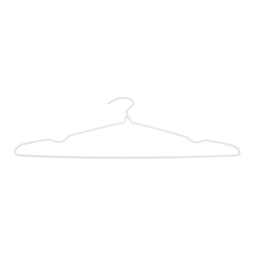 Плічка Idea Home Металеві в силіконі Білі 39.4 х 21 х 0.3 см 8 шт. (6707236)