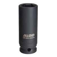Торцева головка Alloid ударна, глибока, 1/2", 22мм (GUG-51122)