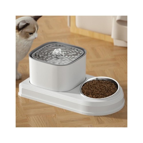 Універсальний посуд для тварин Lapka Фонтан з годівницею 2в1 (WF072)