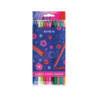 Олівці кольорові Kite Flower пластикові, 12 кольорів (K24-049-1)