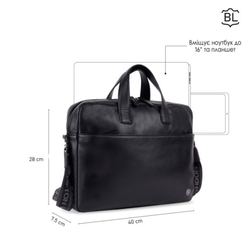 Сумка Brampton London Commandeer Black (64547 BLK)