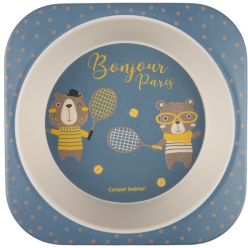 Набір дитячого посуду Canpol babies BONJOUR PARIS посуду 5 ел. синій (9/227_blu)
