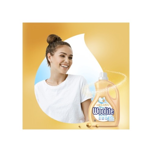 Гель для прання Woolite Для світлих та білих тканин З кератином 1.8 л (5908252004553)