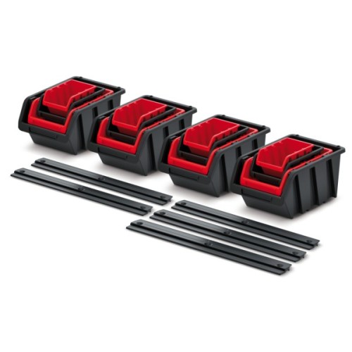 Ящик для інструментів Kistenberg набір ємностей з підвісною штангою, 580*235*130, KST16 (KST16)