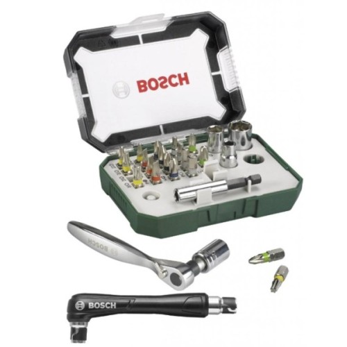 Набір біт Bosch Promobasket Set 19 шт + держатель + трещетка (2.607.017.392)