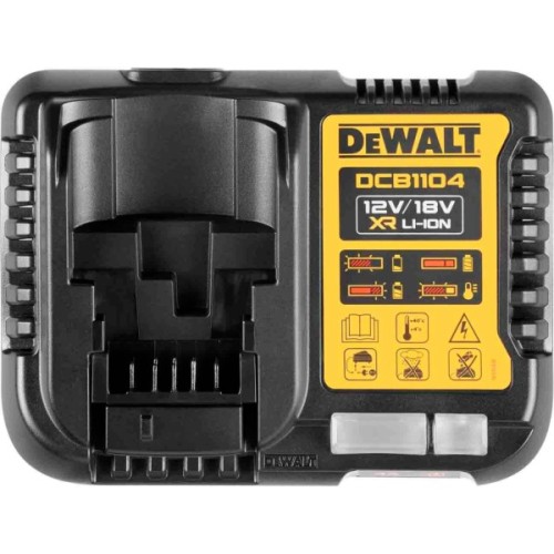 Набір акумулятор + зарядний пристрій DeWALT 10,8 - 54V, 4A, 18V XR Li-Ion, 2x4Ah (DCB1104M2)