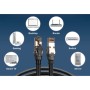 Патч-корд 1м, S/FTP, cat 8.1, AWG 24/7, LSZH, black Digitus (DK-1843-010)