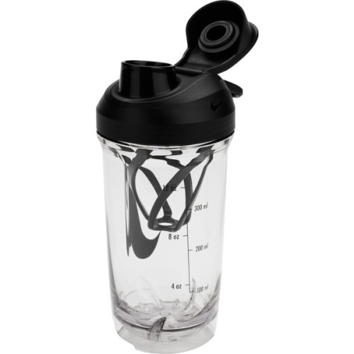Пляшка для води Nike TR RECHARGE SHAKER BOTTLE 16 OZ N.101.2242.988.16 прозорий, чорний 470 мл (887791805607)