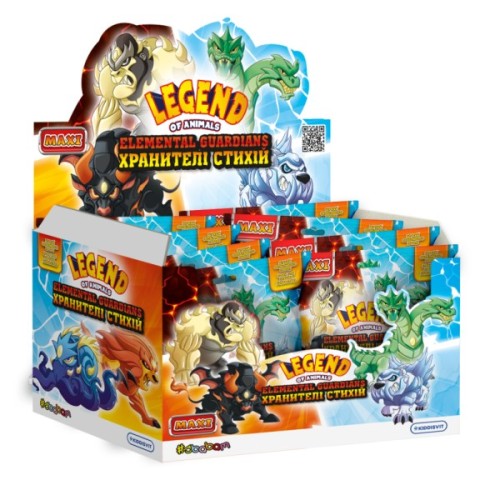Антистрес #sbabam сюрприз у вигляді тварини серії Legend of animals Максі – Хранителі стихій (162/CN23)
