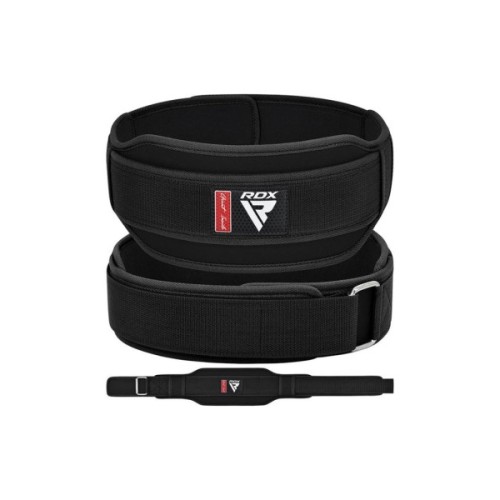 Атлетичний пояс RDX RX5 Double Belt неопреновий Black S (WBD-RX5B-S)