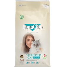 Сухий корм для кішок BonaCibo Sterilised Salmon 5 кг (8694686407028)