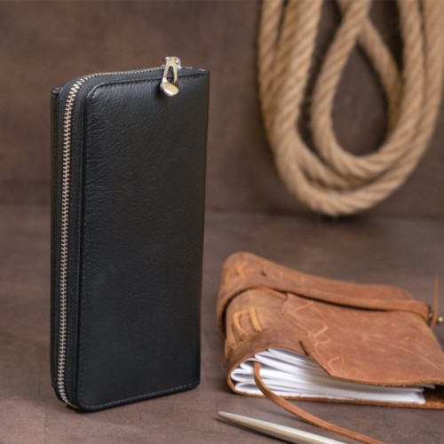 Гаманець ST Leather Шкіряний Чорний (19292)