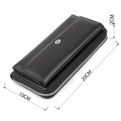 Гаманець ST Leather Шкіряний Чорний (19292)