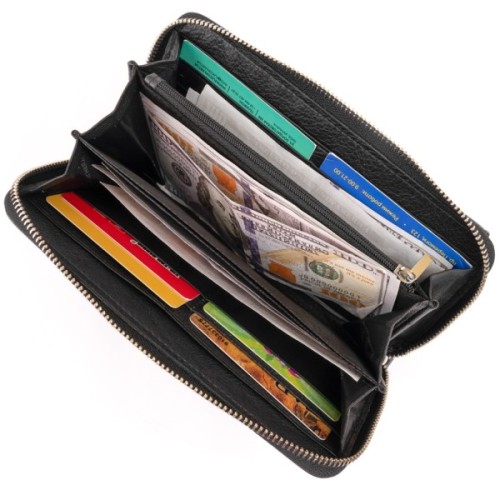 Гаманець ST Leather Шкіряний Чорний (19292)