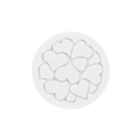 Кондитерський килимок Silikomart для декорування Міні Серце 6 шт х 2 мл (MINI LOVE DECOR)