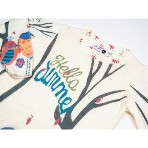 Плаття дитяче Na з колготками та шапкою (450-2-116G-cream)