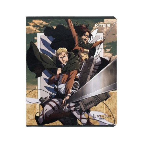 Зошит Kite Attack on Titan, 24 аркуші, клітинка (AT24-238)