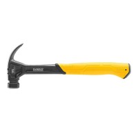 Молоток DeWALT CURVE-CLAW, суцільнометалевий, 454 г, з гвоздодером. (DWHT51002-0)