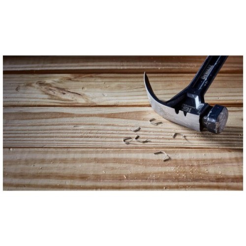 Молоток DeWALT CURVE-CLAW, суцільнометалевий, 454 г, з гвоздодером. (DWHT51002-0)