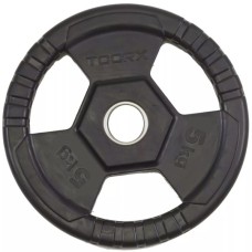 Диск для штанги Toorx 5 кг 25 мм Чорний (DGG-5) (931406)