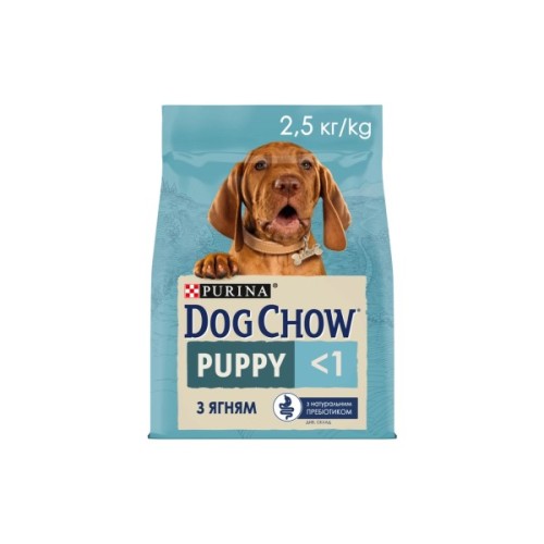 Сухий корм для собак Purina Dog Chow Puppy Lamb зі смаком ягняти 2.5 кг (7613034488657)