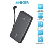 Батарея універсальна Anker 10000mAh, 22.5W, Built-In USB-C Cable, black (A110DH11)
