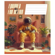 Зошит Школярик Equipped for action 48 аркушів клітинка (048-3519K)