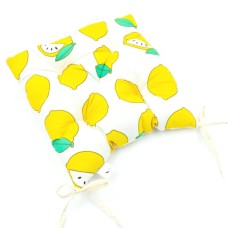 Подушка на стілець MirSon Бязь Принт 17-0531 Striped Lemon 50х50 см (2200006276890)
