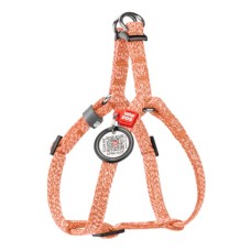 Шлея для котів WAUDOG Re-cotton з QR паспортом пластиковий фастекс XS помаранчева (16704)