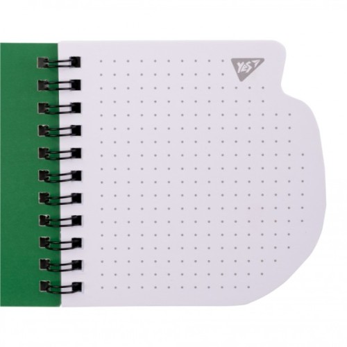 Блокнот Yes 100x100 мм 30 аркушів подв спіраль Гусь крапки (151798)