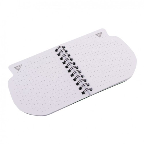 Блокнот Yes 100x100 мм 30 аркушів подв спіраль Гусь крапки (151798)