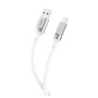 Дата кабель USB 2.0 AM to Lightning 1.0m 6A silicone white XO (NB251_L_White)