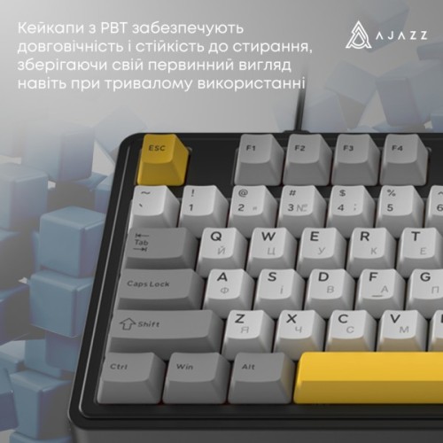 Клавіатура Ajazz AK980 MAX Magnetic Switch USB UA Black/Grey/Yellow (AK980-MAX-M-BGY)