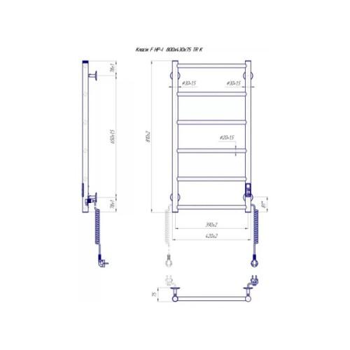 Сушарка для рушників MARIO Класік F НР-I (2.3.0702.10.P)
