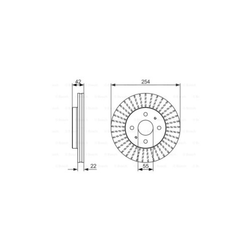 Гальмівний диск Bosch 0 986 479 685