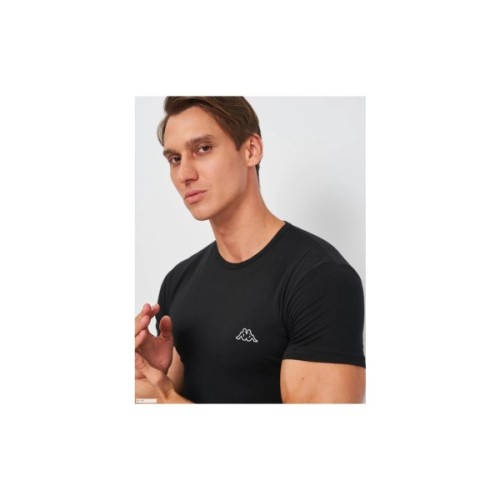 Футболка Kappa T-shirt Mezza Manica Girocollo K1304 Nero чорний XXL (8052394813744)