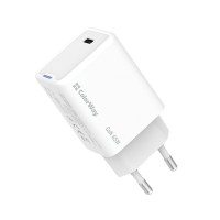 Зарядний пристрій ColorWay GaN Mini 65W PD Port PPS USB-C white (CW-CHS049PD-WT)
