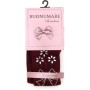 Колготки дитячі BNM з квітами зі страз (M0C0302-1163-9G-burgundy)