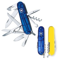 Ніж Victorinox Huntsman Ukraine 91 мм Синьо-прозорий/Жовтий (1.3713.T2.8)
