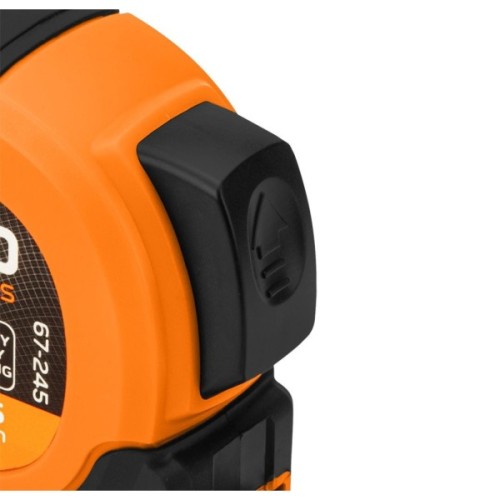 Рулетка Neo Tools Super Black, 10мx25мм, з фіксатором змотування, магніт (67-245)