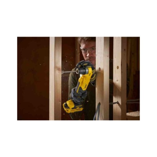 Дриль Stanley кутова FATMAX® V20, Li-lon 18V, 45 Нм, 0-600/1900 об/хв (без АКБ та ЗП) (SFMCD750B)