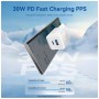Зарядний пристрій Vention 1xUSB-C PD30W + 1xUSB QC3.0 30W GaN black (FEQB0-EU)