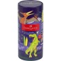 Фломастери Faber-Castell Connector Динозаври у подарунковій металевій коробці 20 кольорів (32543)