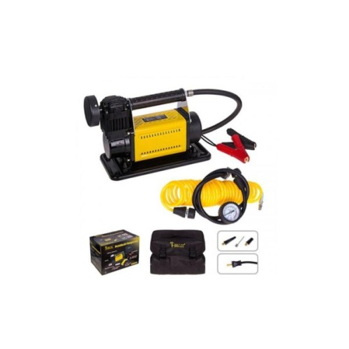 Автомобільний компресор T-MAX 30A, 150psi, 72L/min, клеми, шланг (8072601)