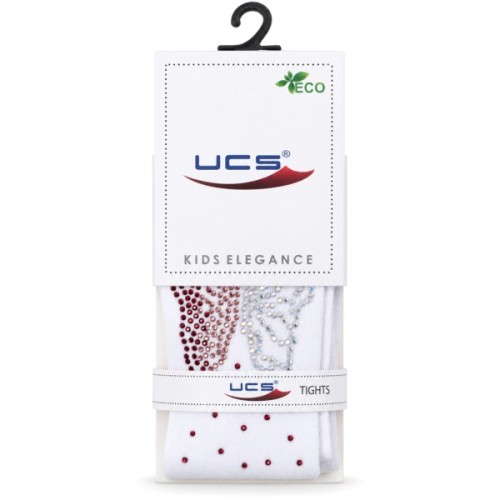 Колготки дитячі UCS Socks зі стразами (M0C0302-1158-3G-white)